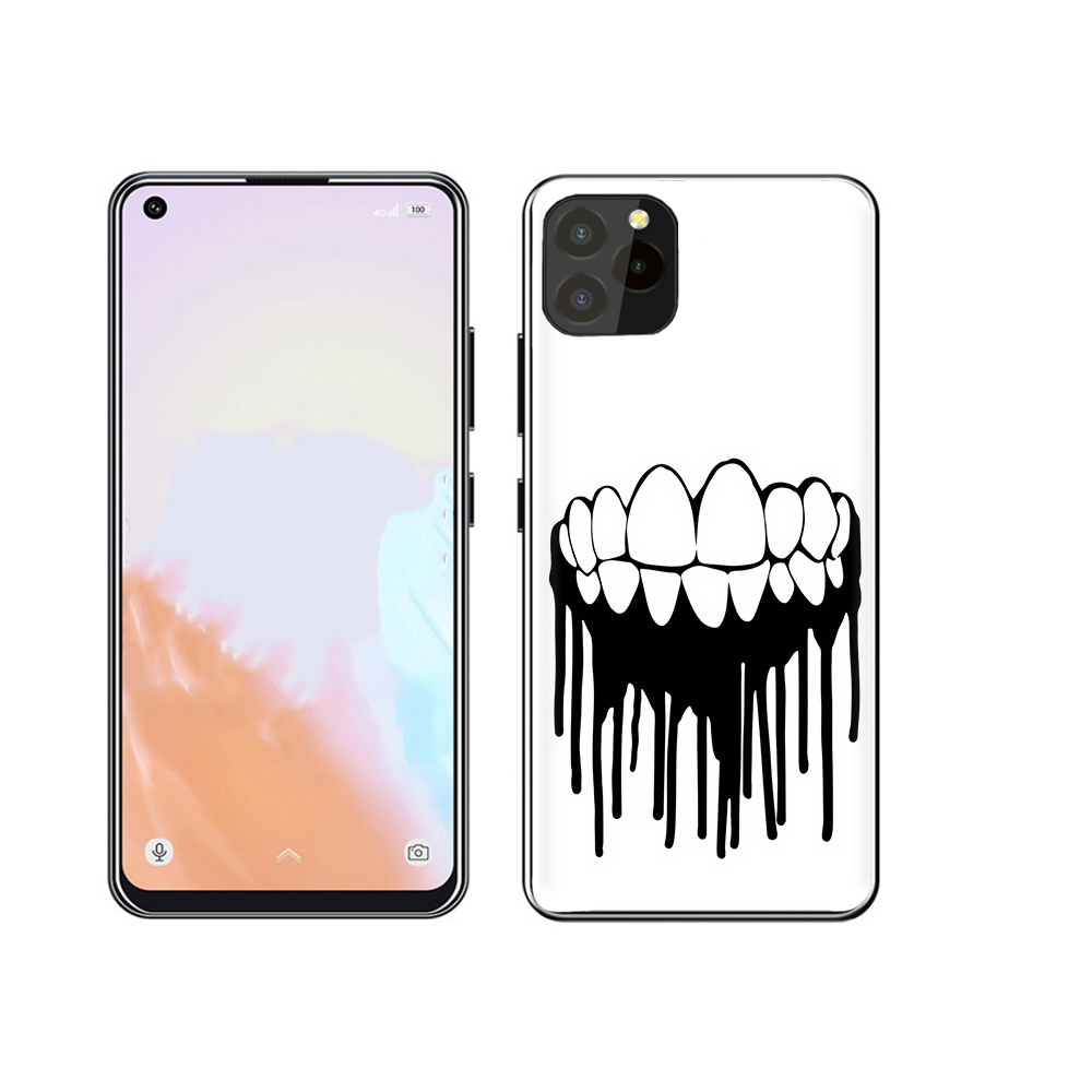 

Чехол MyPads Tocco для Oukitel C21 Pro зубы, Прозрачный, Tocco