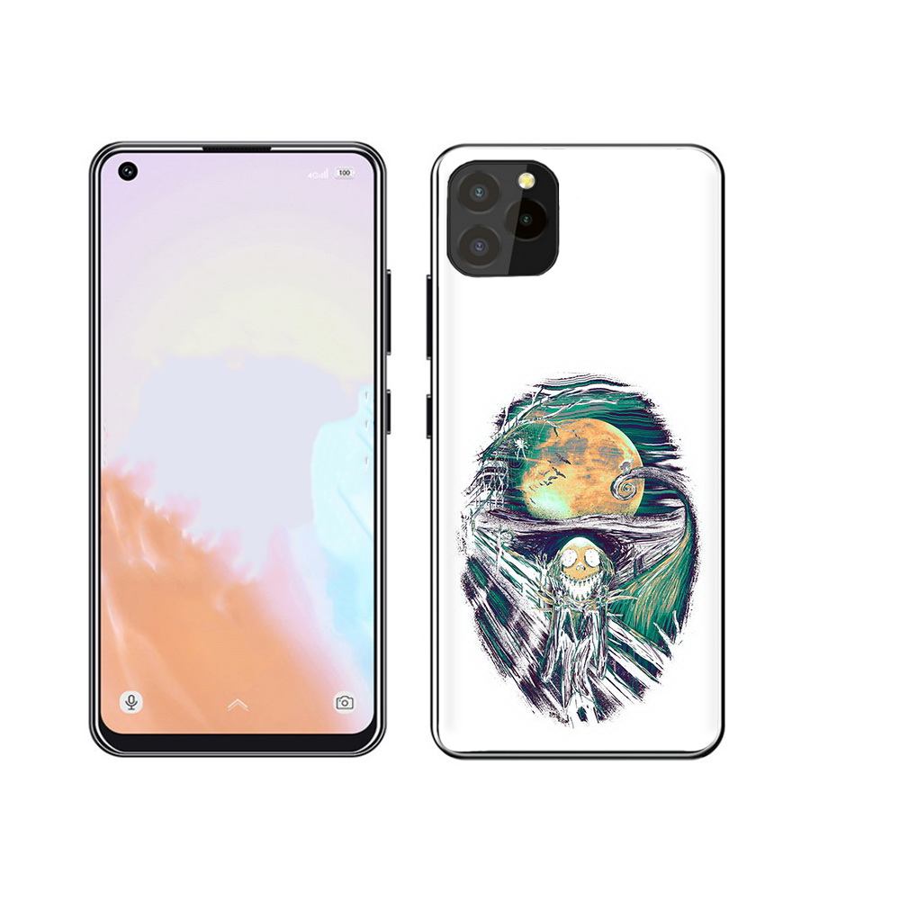 

Чехол MyPads Tocco для Oukitel C21 Pro зубастое существо абстракция, Прозрачный, Tocco