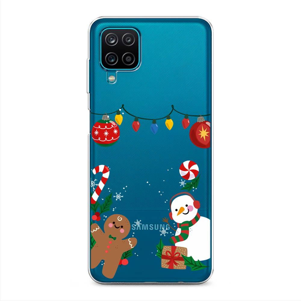 

Чехол для Samsung Galaxy A12/M12 "Новогоднее настроение", Коричневый;красный;зеленый, 2101650-5