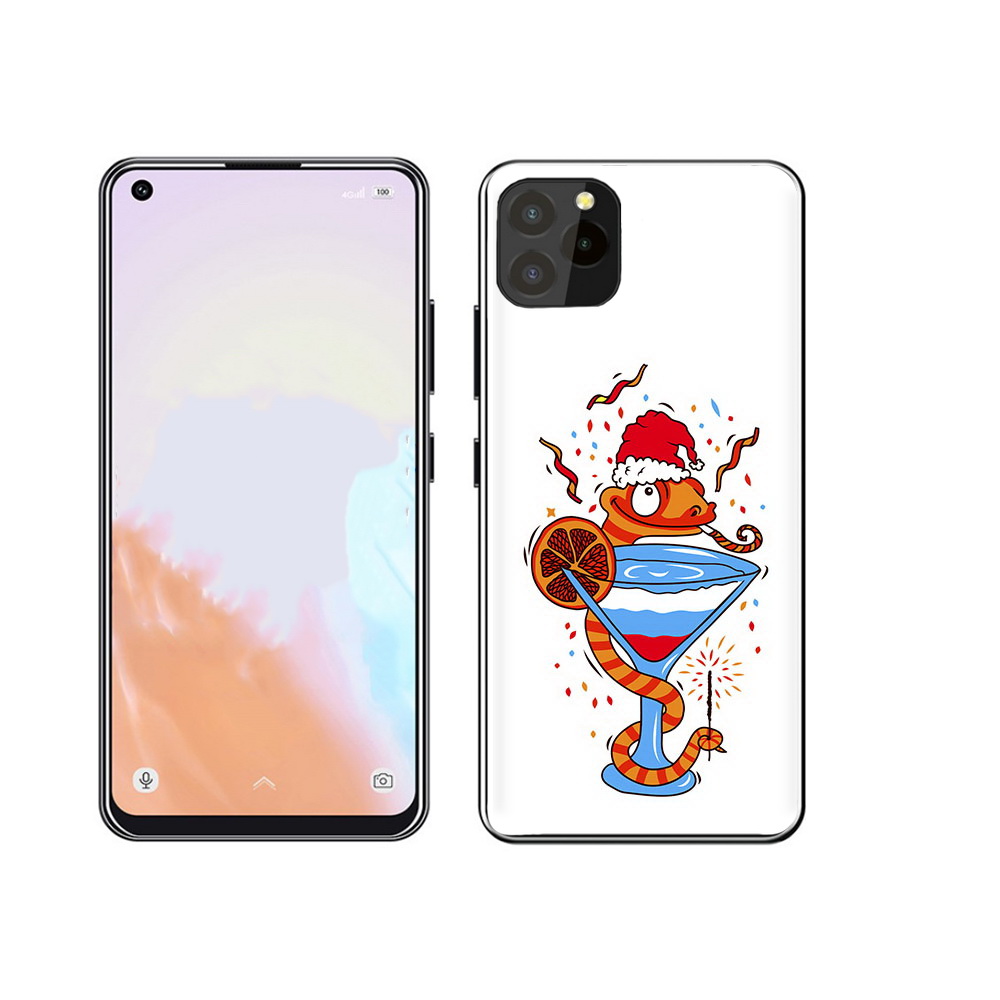 

Чехол MyPads Tocco для Oukitel C21 Pro змейка, Прозрачный, Tocco