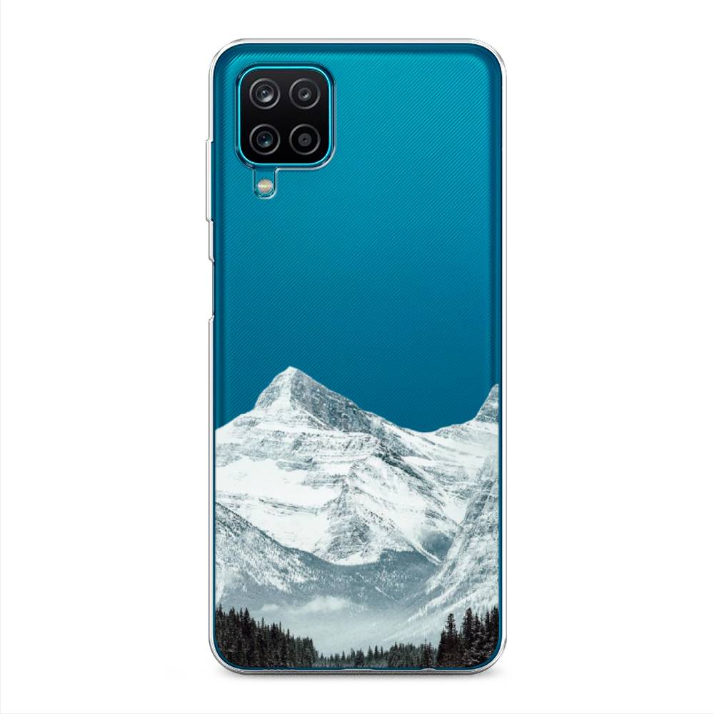 

Чехол на Samsung Galaxy A12/M12 "Горы арт 1", Белый;зеленый, 2101650-2