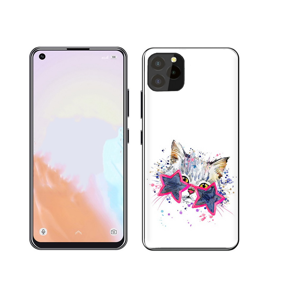 

Чехол MyPads Tocco для Oukitel C21 Pro звездные очки, Прозрачный, Tocco