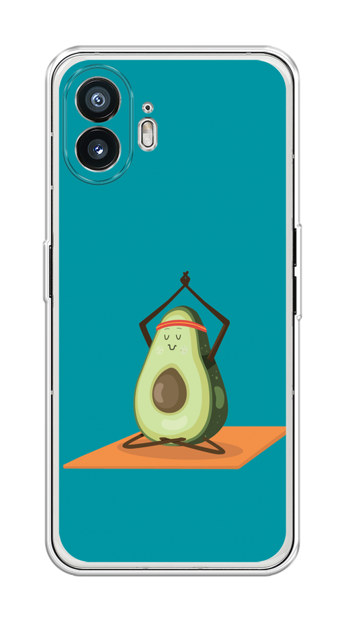

Чехол на Nothing Phone (2) "Расслабься с авокадо", Бирюзовый, 3300250-1