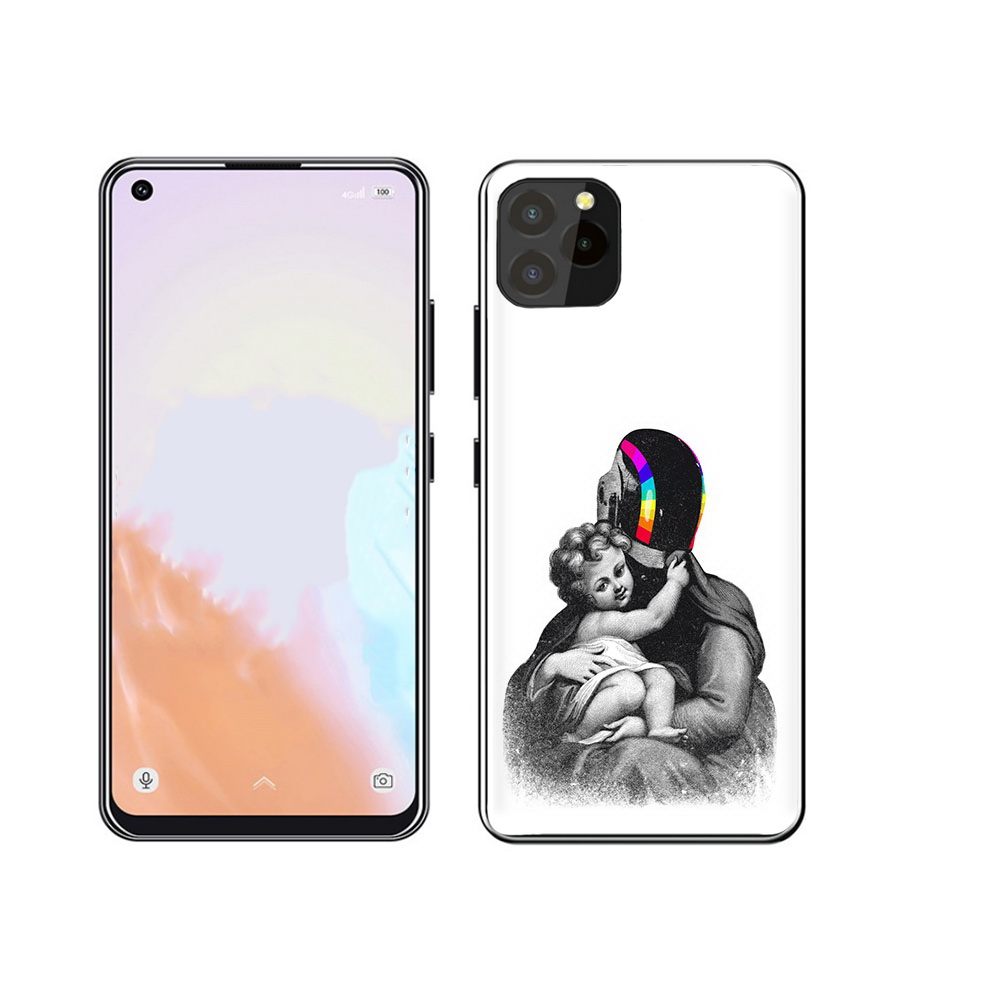 

Чехол MyPads Tocco для Oukitel C21 Pro защитник в шлеме, Прозрачный, Tocco