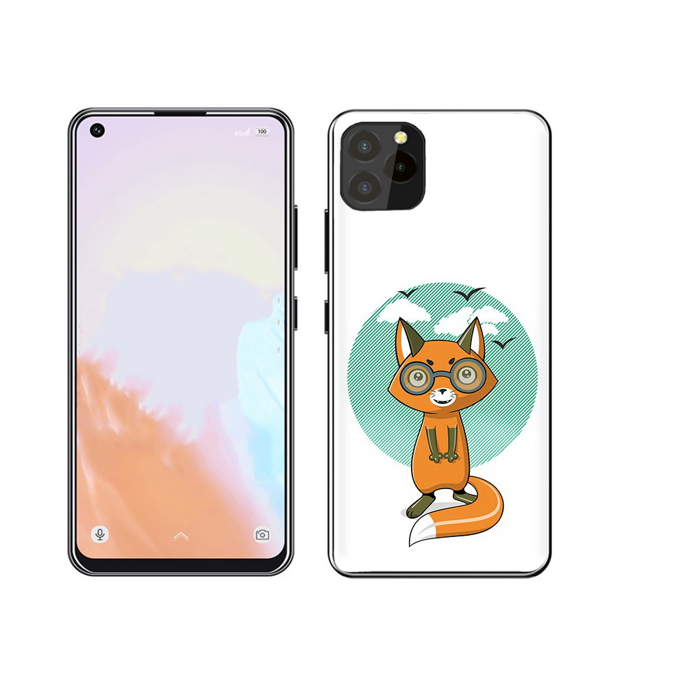 

Чехол MyPads Tocco для Oukitel C21 Pro задумчивая лиса, Прозрачный, Tocco