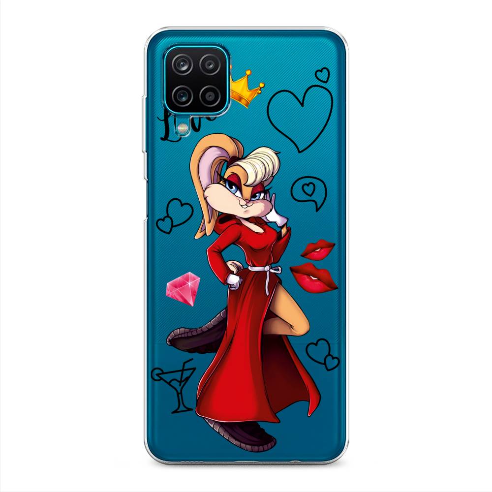 

Чехол на Samsung Galaxy A12/M12 "Rich Lola Bunny", Красный;бежевый;оранжевый, 2101650-6