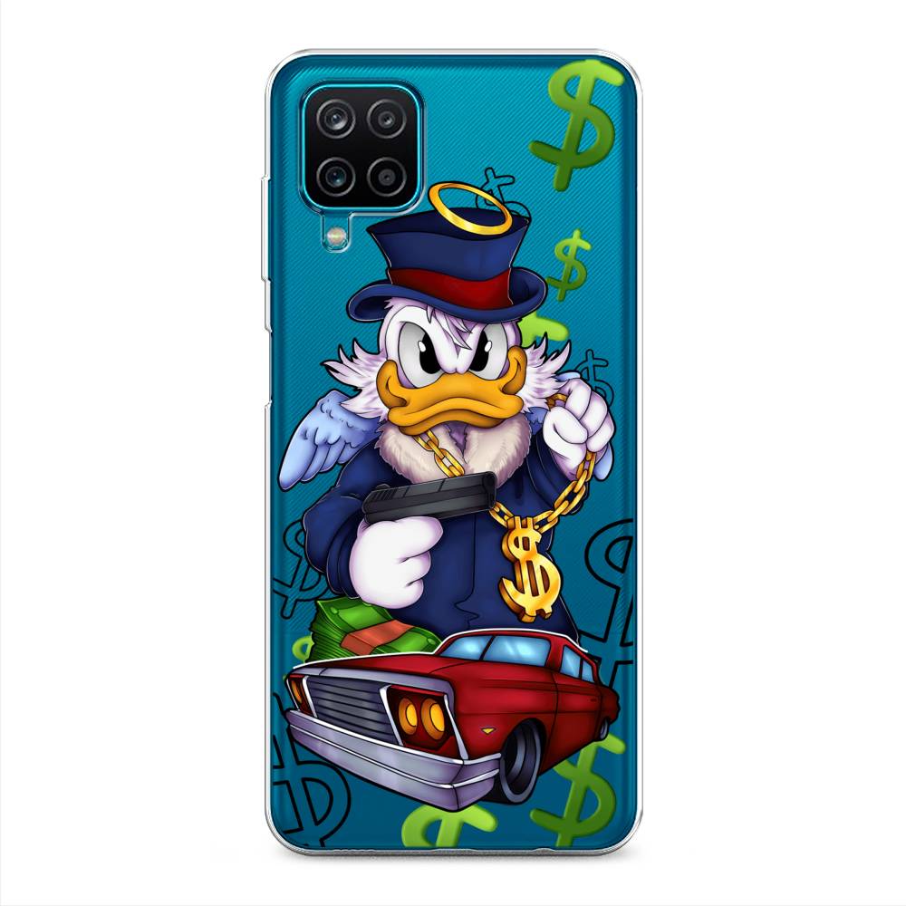 

Чехол на Samsung Galaxy A12/M12 "Scrooge McDuck with a Gold Chain", Красный;синий;белый, 2101650-6