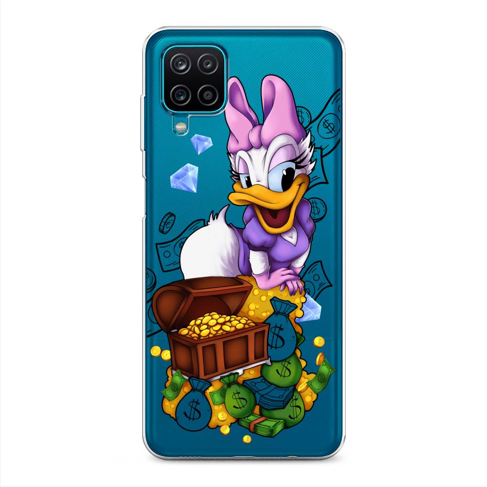 

Чехол на Samsung Galaxy A12/M12 "Rich Daisy Duck", Коричневый;белый;фиолетовый, 2101650-6