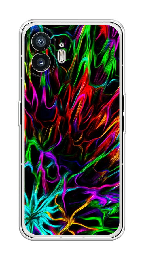 

Чехол на Nothing Phone (2) "Разноцветные разводы", Голубой;зеленый;оранжевый, 3300250-1