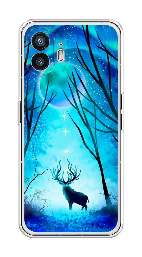 

Чехол на Nothing Phone (2) "Олень северное сияние", Синий;черный;голубой, 3300250-1