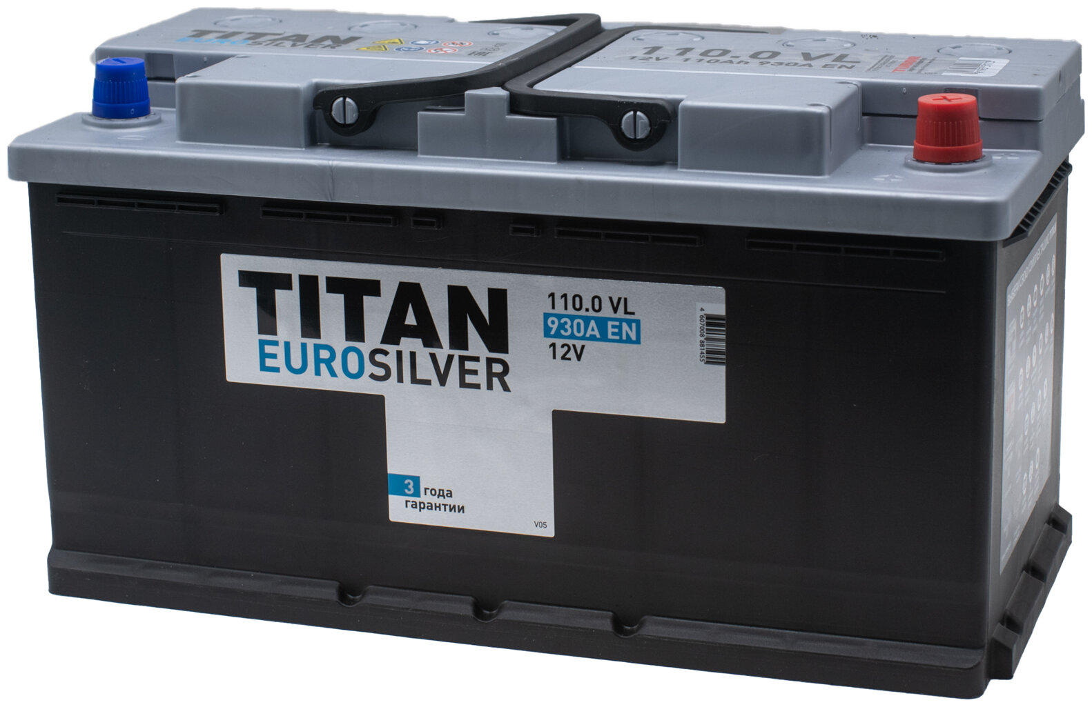 

Аккумулятор TITAN EURO SILVER 110 Ач 930 А обратная полярность, EURO SILVER