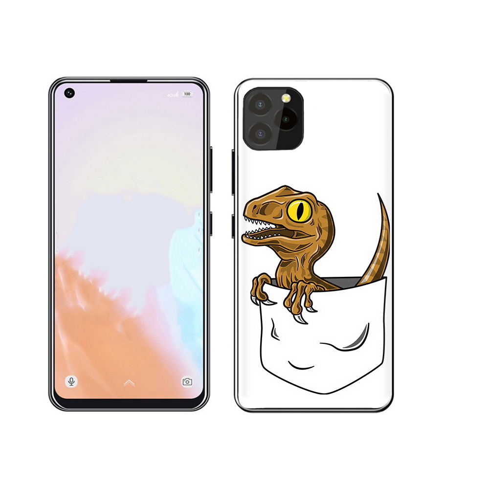 

Чехол MyPads Tocco для Oukitel C21 Pro динозавр в кармане, Прозрачный, Tocco