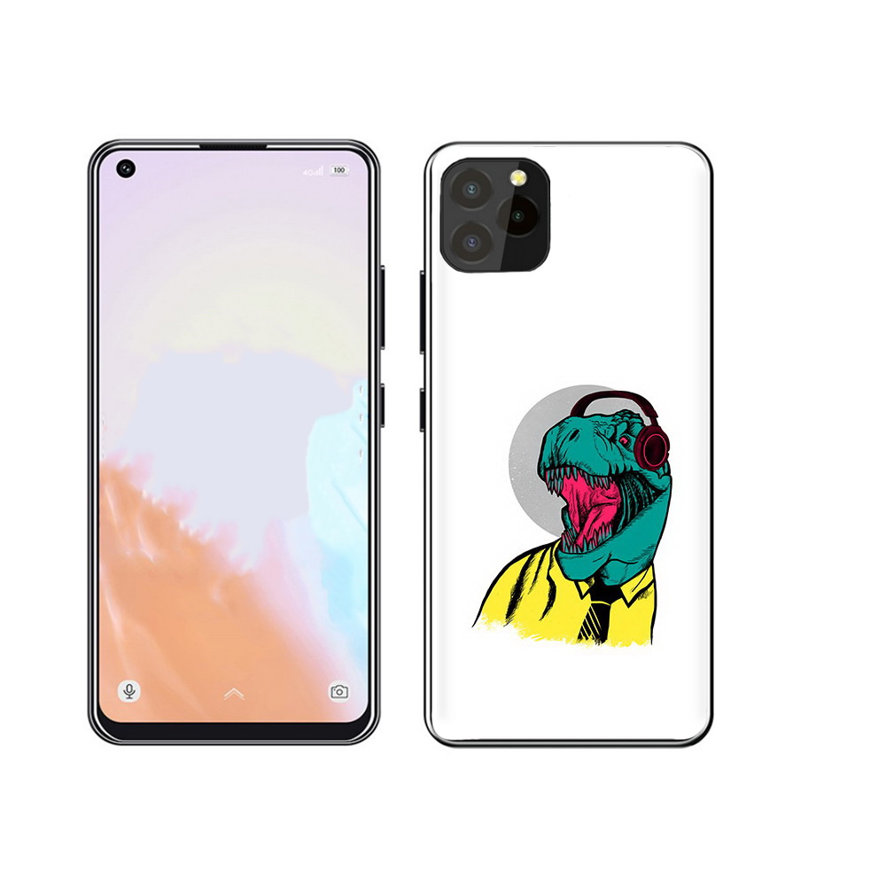 

Чехол MyPads Tocco для Oukitel C21 Pro дино, Прозрачный, Tocco