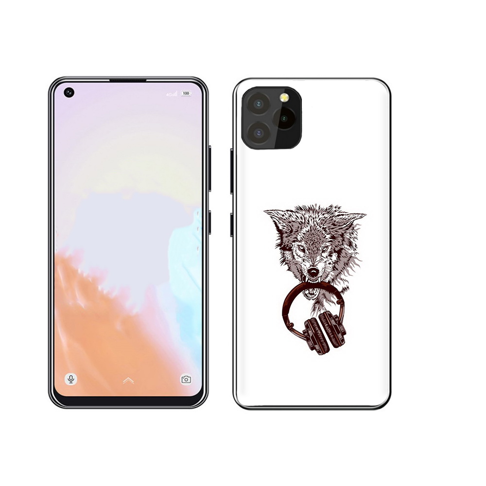 

Чехол MyPads Tocco для Oukitel C21 Pro дикий волк, Прозрачный, Tocco