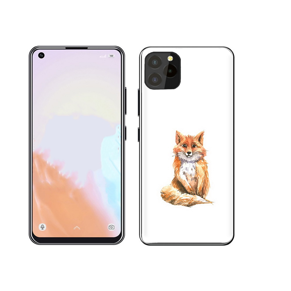 

Чехол MyPads Tocco для Oukitel C21 Pro детская лиса, Прозрачный, Tocco