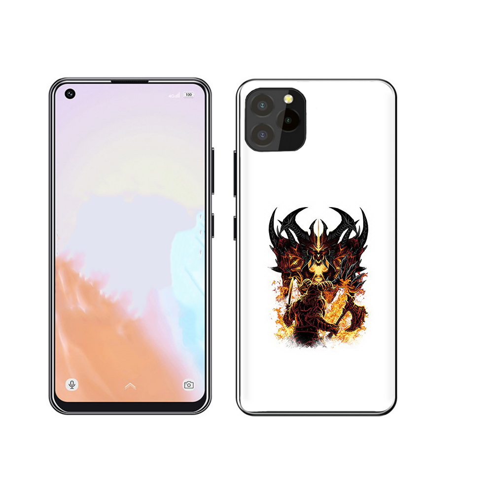 

Чехол MyPads Tocco для Oukitel C21 Pro демон shadow fiend, Прозрачный, Tocco