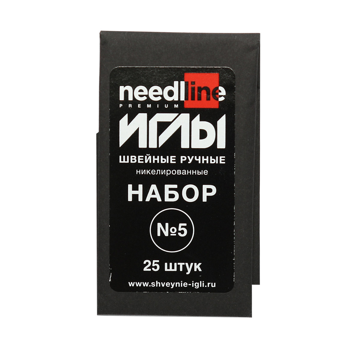 

ИЗ-200905 Набор игл швейных ручных № 5 никелированных, 10 упак