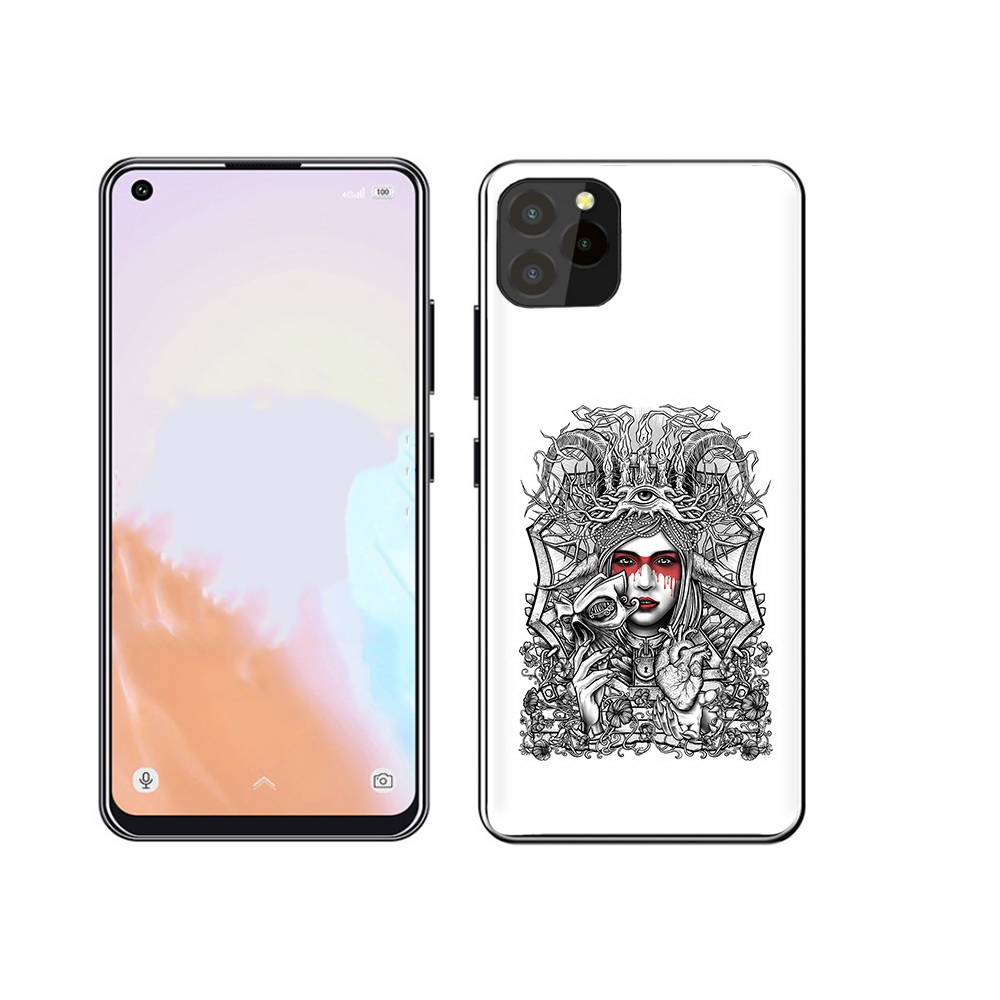 

Чехол MyPads Tocco для Oukitel C21 Pro грусная девушка, Прозрачный, Tocco