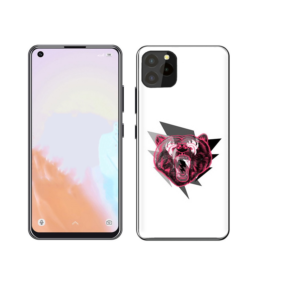 

Чехол MyPads Tocco для Oukitel C21 Pro грозовой медведь, Прозрачный, Tocco