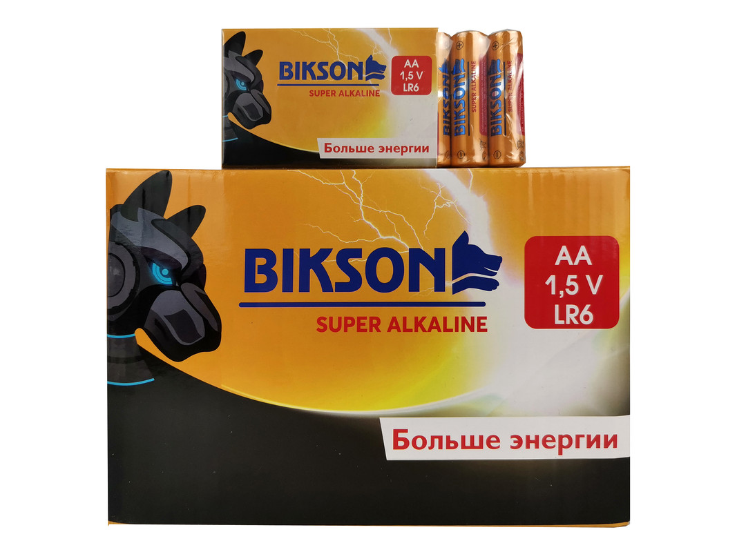 Батарейки щелочные алколиновые BIKSON 15V АА showbox BN0533 16шт пальчиковые 731₽