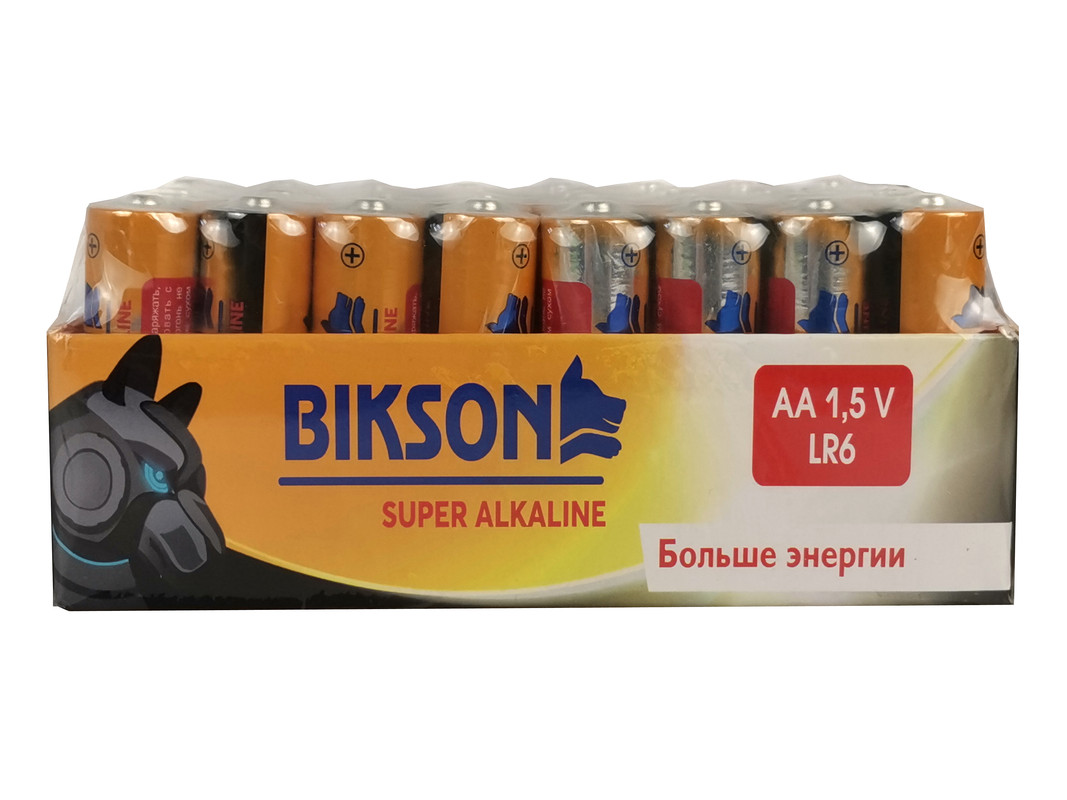 

Батарейки щелочные (алколиновые) BIKSON АА 1,5V showbo BN0532 40шт (пальчиковые)