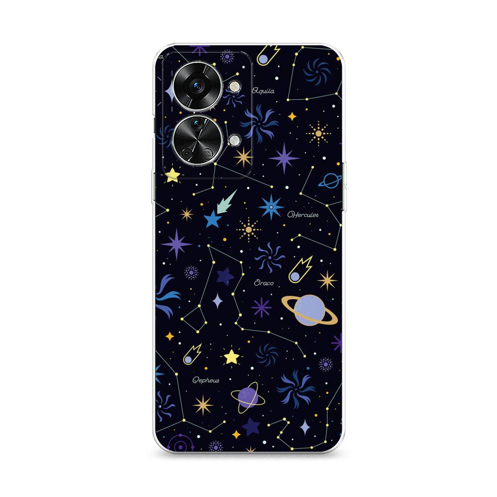 

Чехол на OnePlus Nord 2T "Цветной космос", Желтый, 153250-2