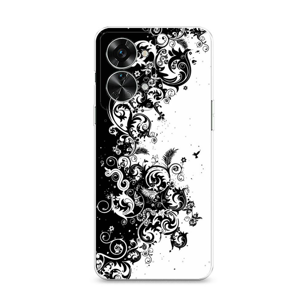 

Чехол на OnePlus Nord 2T "Черно белый узор", Белый;черный;серый, 153250-3
