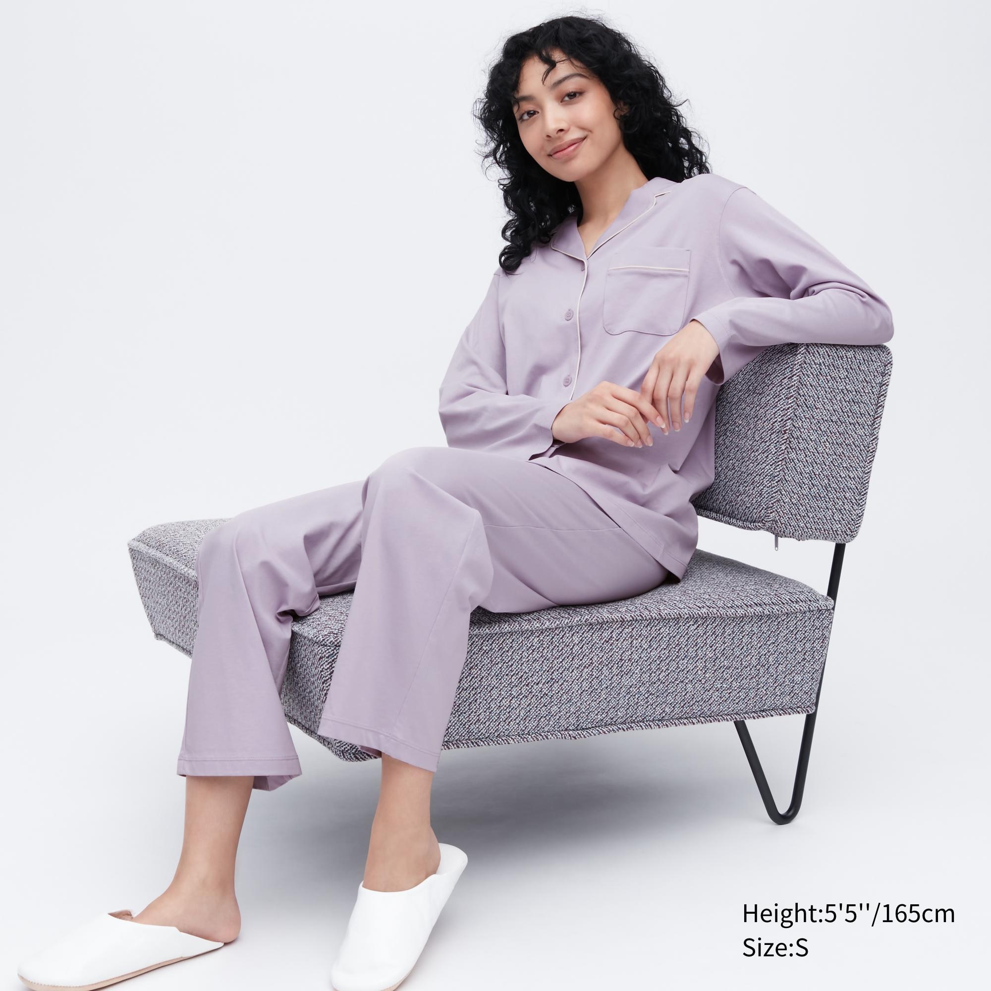 

Пижама женская UNIQLO 454532COL71 фиолетовая XS (доставка из-за рубежа), Фиолетовый, 454532COL71