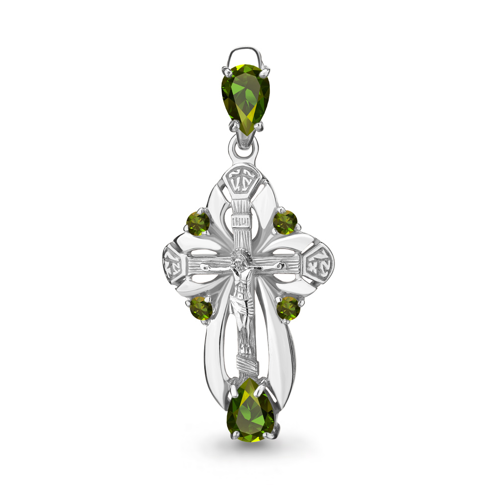

Кулон из серебра с хризолитом Aquamarine Aquamarine 2225107_925_р, 2225107_925_р