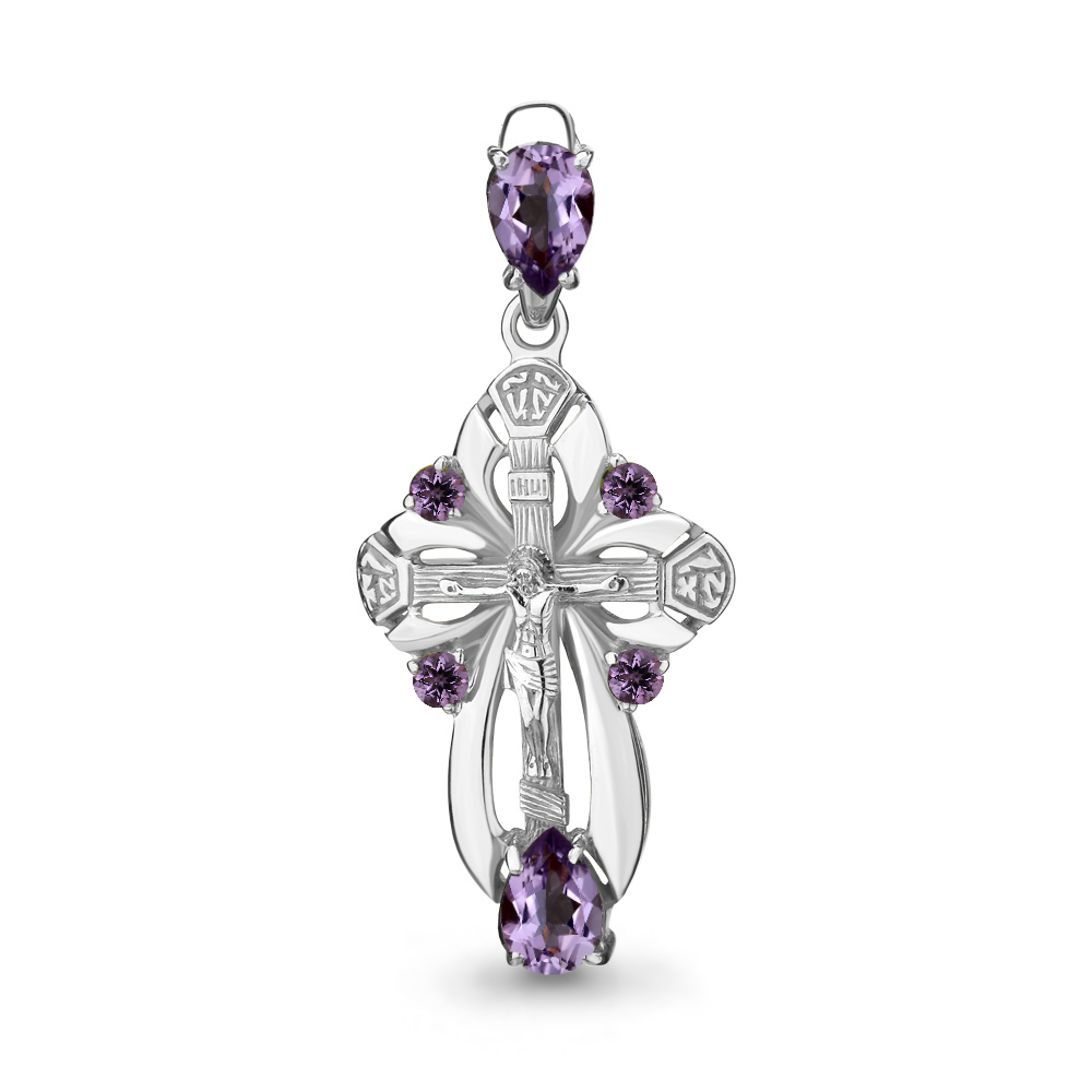 

Кулон из серебра с аметистом Aquamarine Aquamarine 2225104_925_р, 2225104_925_р