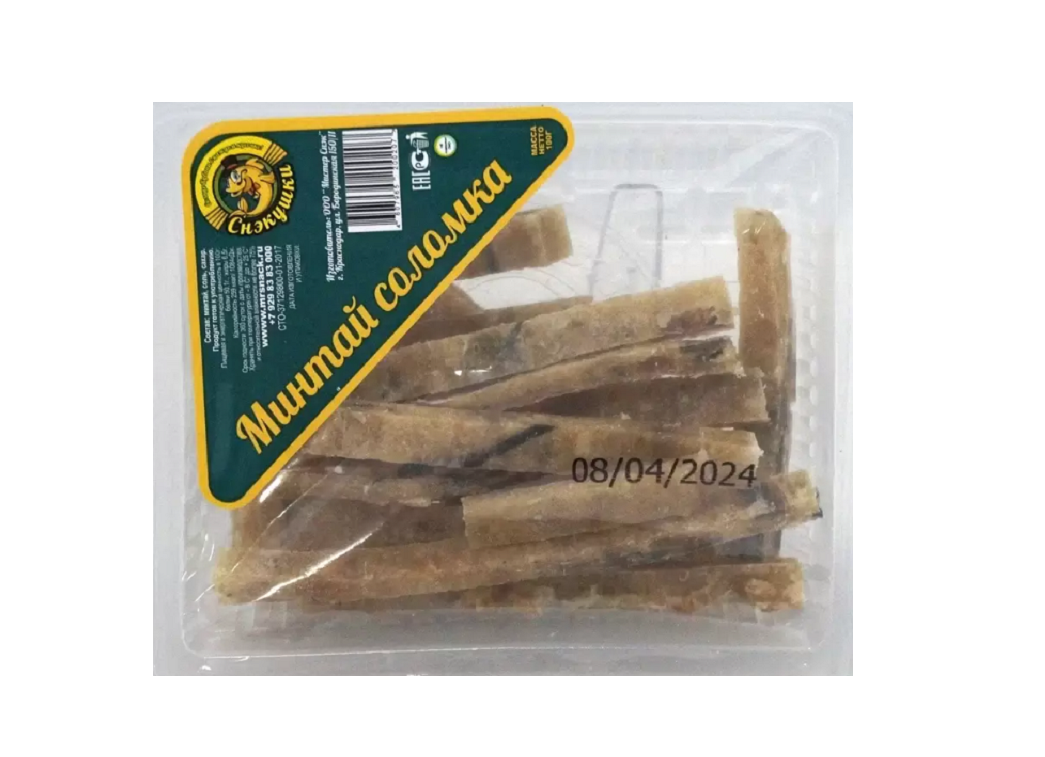 Минтай Снэкушки соломка 20x100 г 2565₽