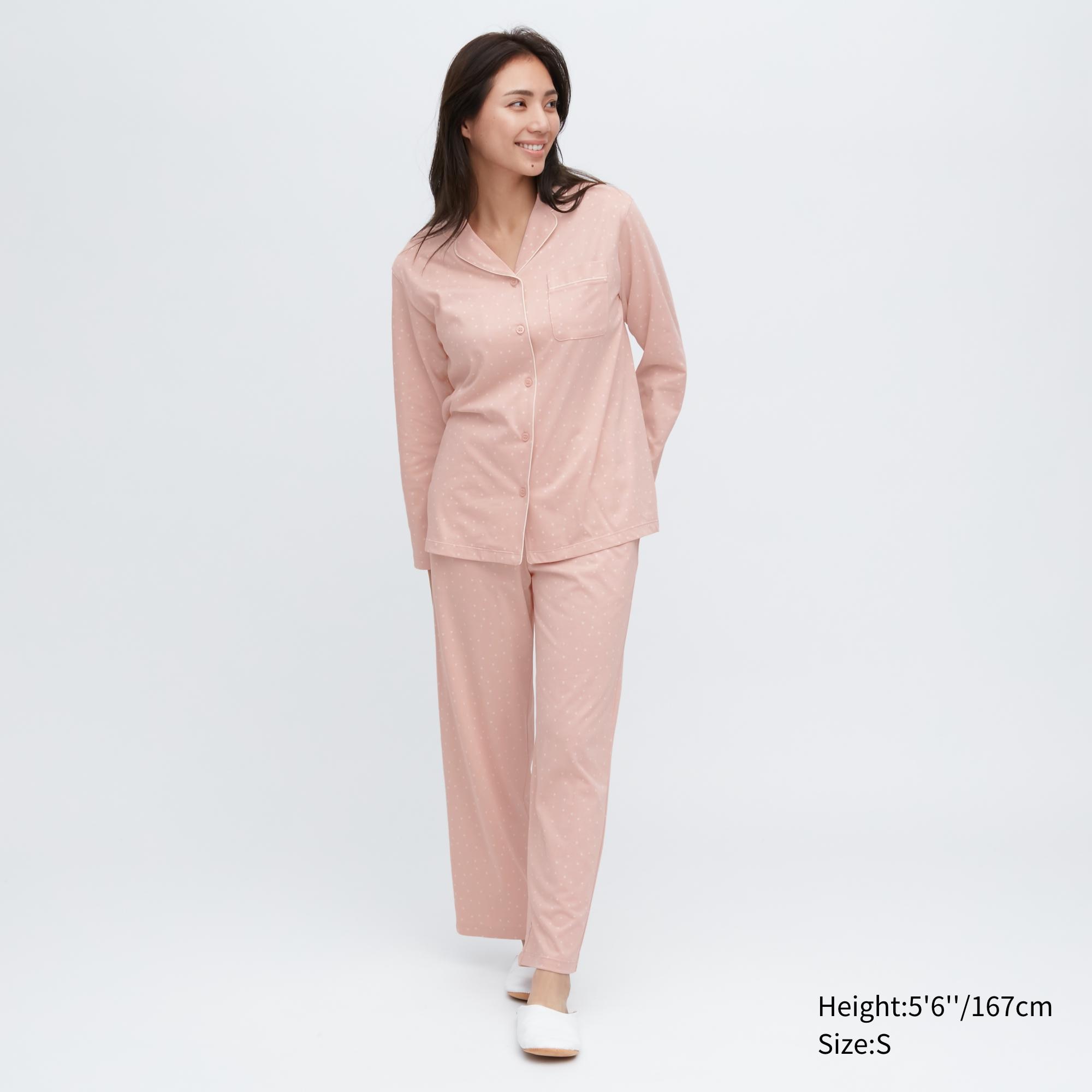 

Пижама женская UNIQLO 457659COL10 розовая L (доставка из-за рубежа), Розовый, 457659COL10