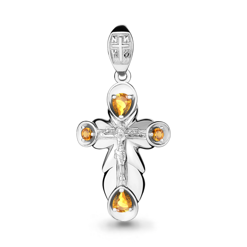 

Кулон из серебра с цитрином Aquamarine Aquamarine 2224906_925_р, 2224906_925_р