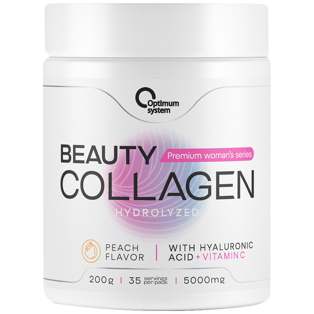 Купить Коллаген Optimum System Collagen Beauty Powder peach порошок 200 г