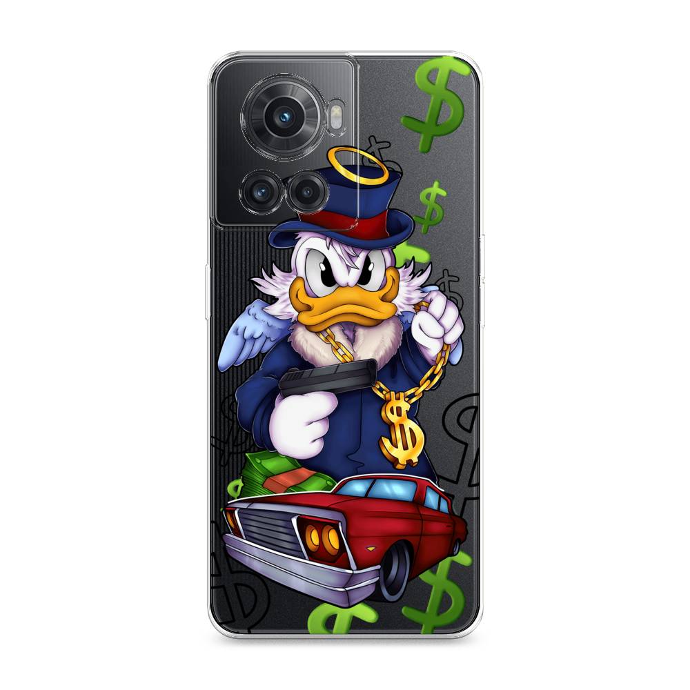 

Чехол на OnePlus 10R"Scrooge McDuck with a Gold Chain", Красный;синий;белый, 152950-6
