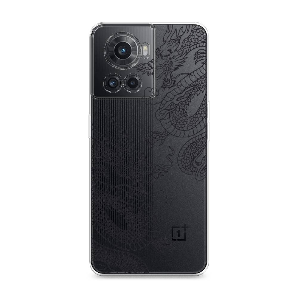 

Чехол на OnePlus 10R"Два китайских дракона", Серый;черный, 152950-1