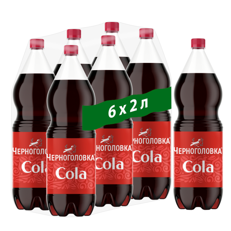 

Лимонад Черноголовка "Кола", 6 шт по 2 л ПЭТ
