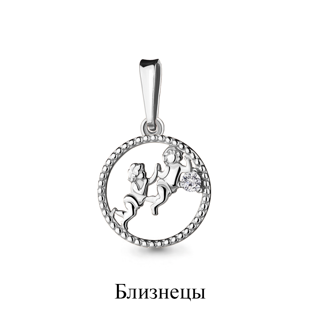 

Кулон из серебра с фианитом Aquamarine Aquamarine 21636А_925_р, 21636А_925_р