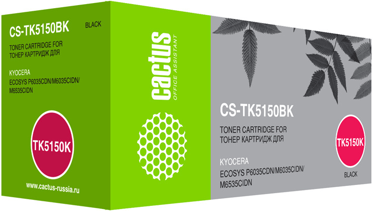 

Картридж для лазерного принтера CACTUS CS-TK5150BK черный, совместимый, CS-TK5150BK