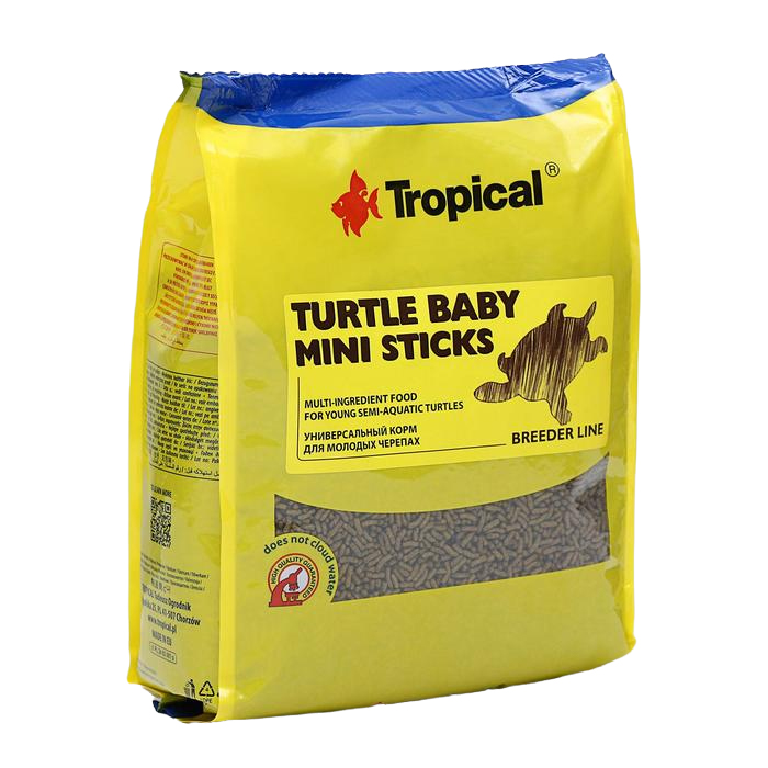 фото Корм для черепах turtle baby mini sticks в виде плавающих палочек, 1 кг tropical