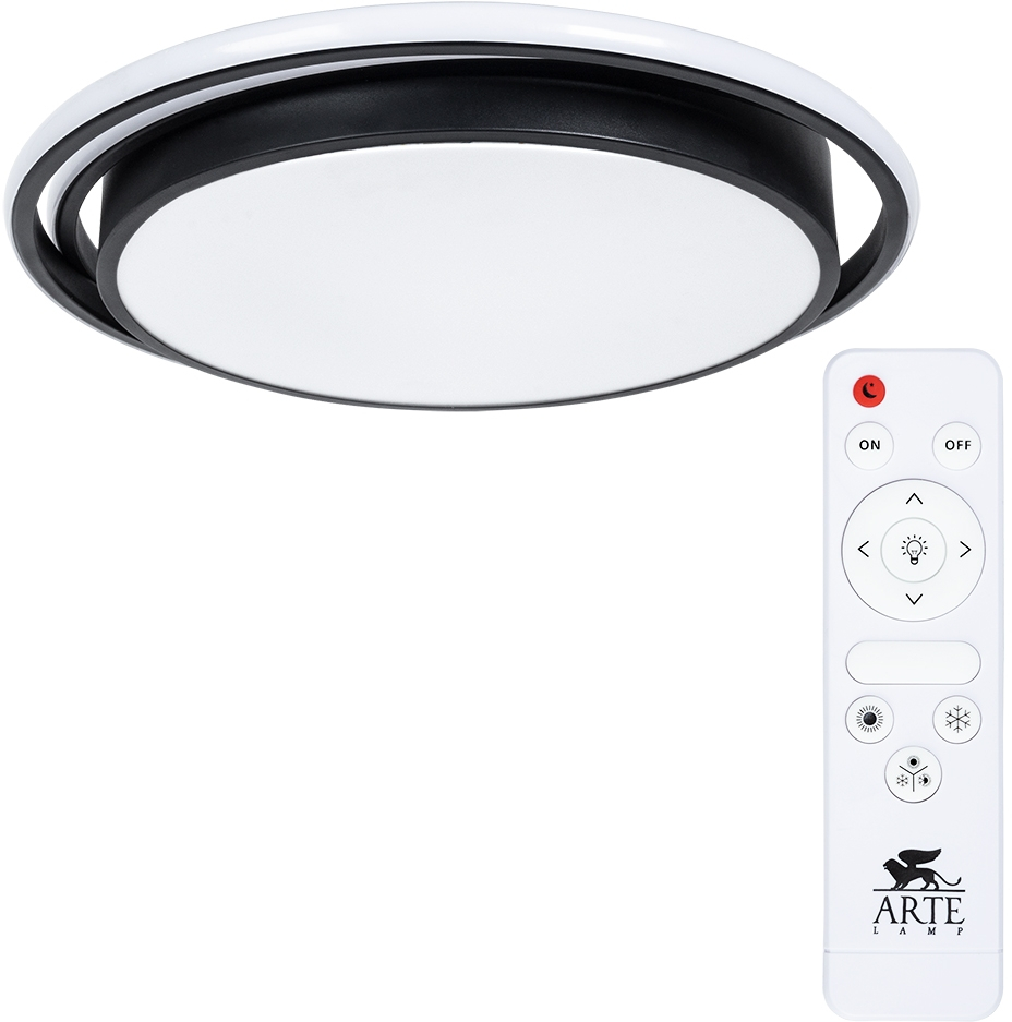 фото Потолочный светильник светодиодный с пультом sonny a2688pl-1bk arte lamp