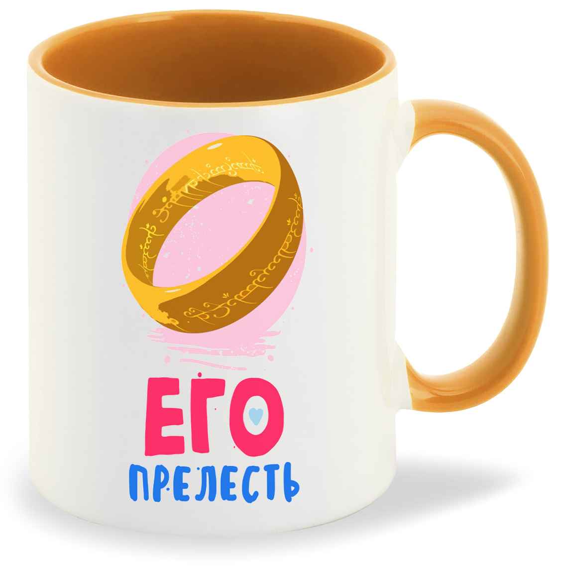 

Кружка CoolPodarok Прикол Его прелесть есть пара она, Прикол Его прелесть есть пара она
