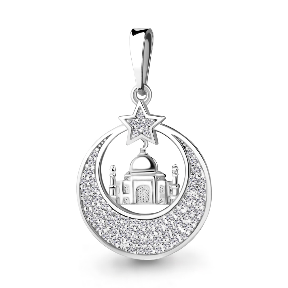 

Кулон из серебра с фианитом Aquamarine Aquamarine 21113А_925_р, 21113А_925_р