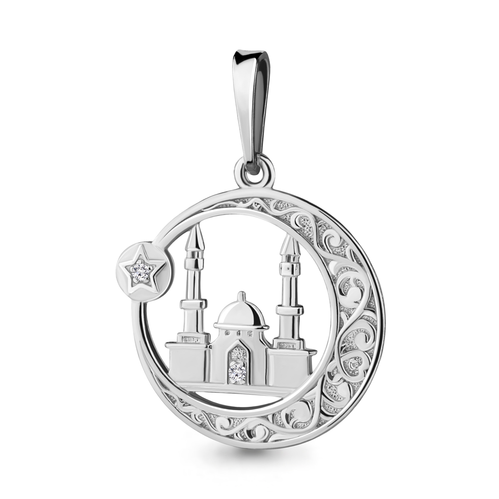 

Кулон из серебра с фианитом Aquamarine Aquamarine 21100А_925_р, 21100А_925_р