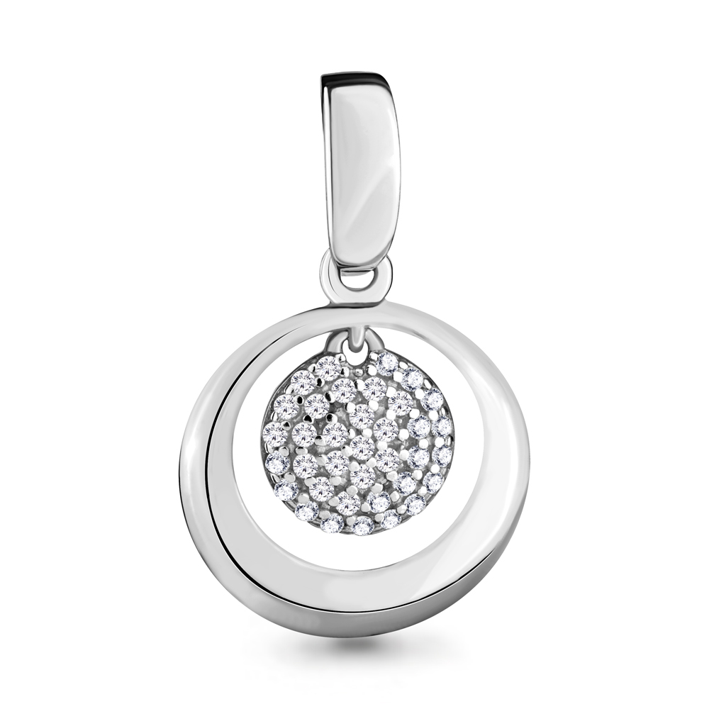 

Кулон из серебра с фианитом Aquamarine Aquamarine 21073А_925_р, 21073А_925_р