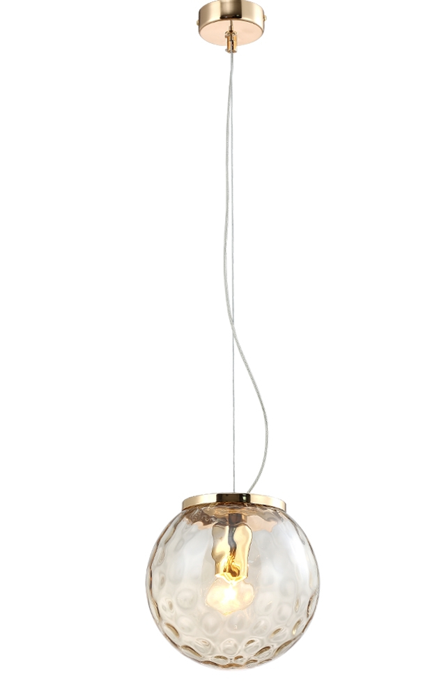 

Подвесной светильник янтарный Crystal Lux Mayo SP1 D200 GOLD/AMBER