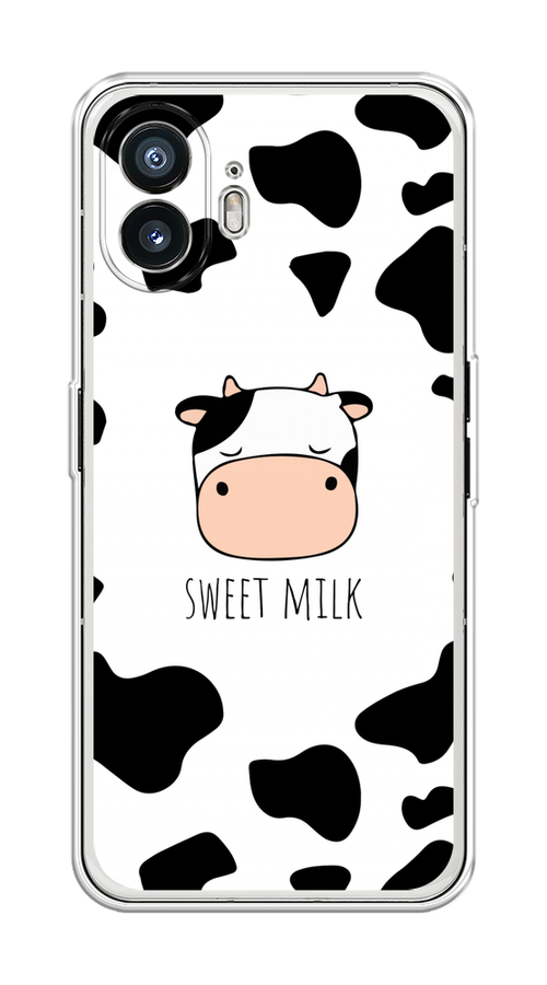 

Чехол на Nothing Phone (2) "Sweet milk", Розовый;белый;черный, 3300250-1