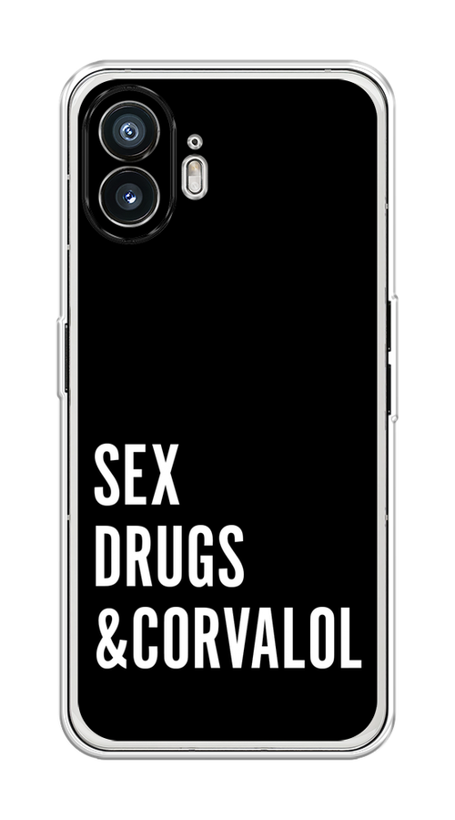 

Чехол на Nothing Phone (2) "Corvalol", Черный;серый;белый, 3300250-1