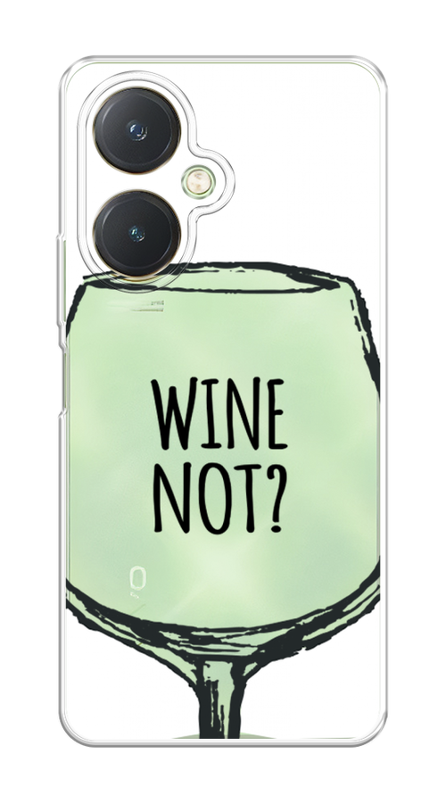

Чехол на Vivo Y27 4G "Wine not white", Белый, 269150-1