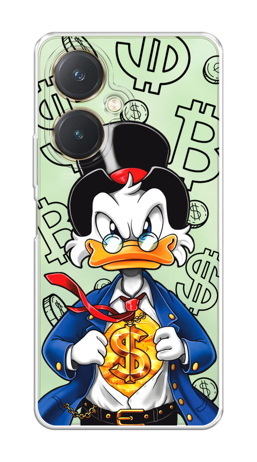 

Чехол на Vivo Y27 4G "Scrooge Goldman", Черный;белый;синий, 269150-1